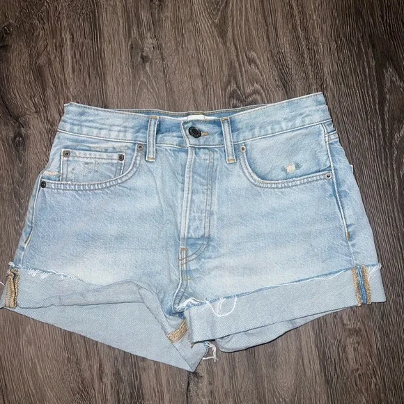 ZARA JEAN SHORTS - Picture 3 of 4